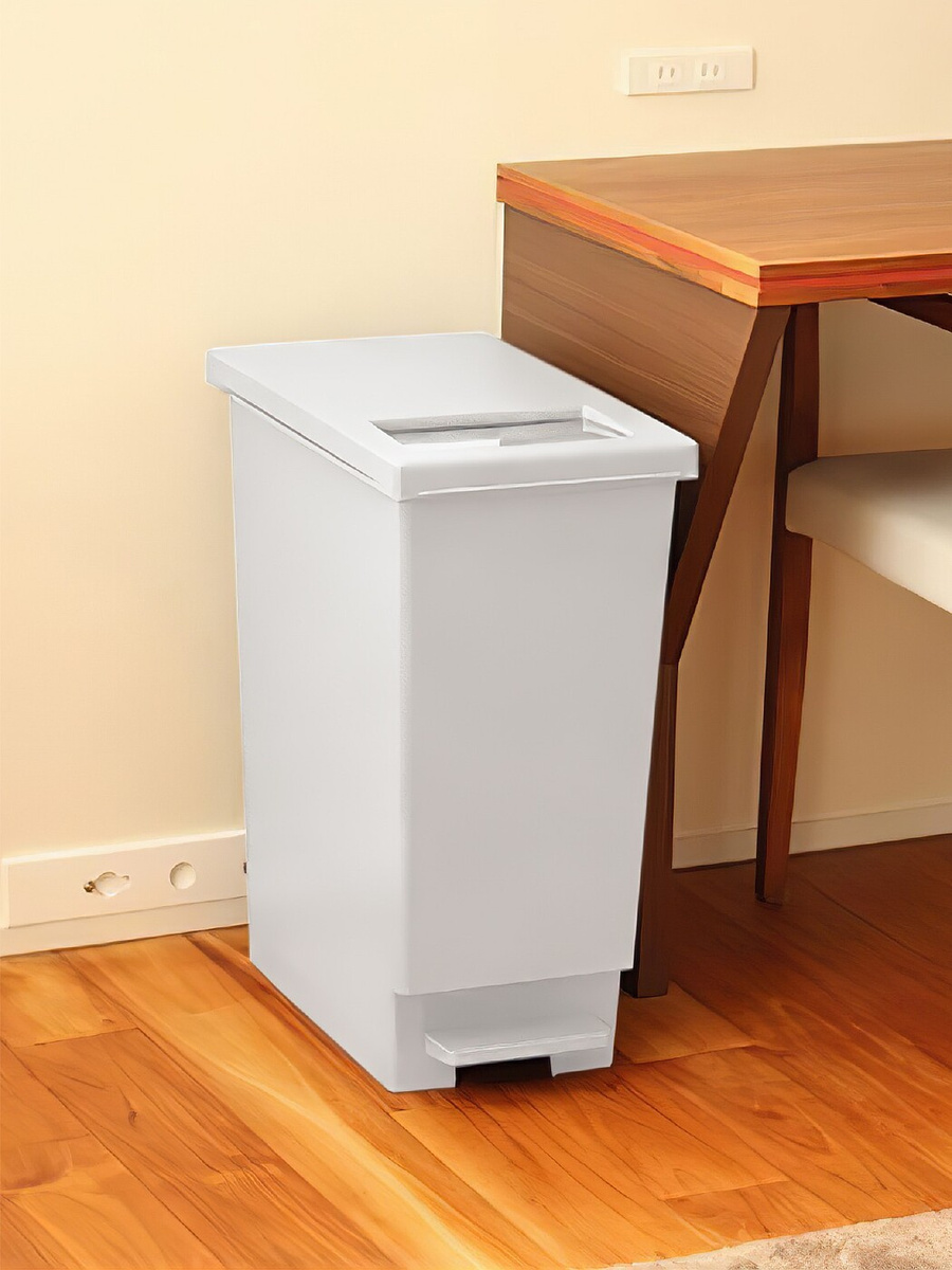 Мусорное ведро TONBO, 45 л, Полипропилен, белый купить по доступной ...