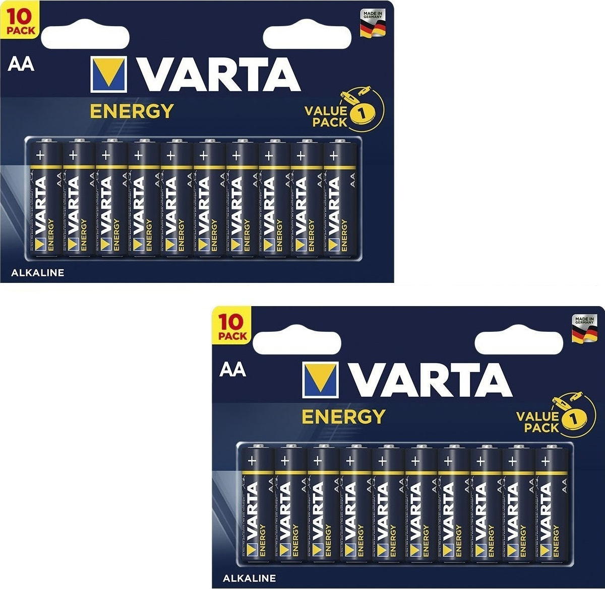 Батарейка VARTA ENERGY AA Alkaline 20шт — купить в интернет-магазине ...