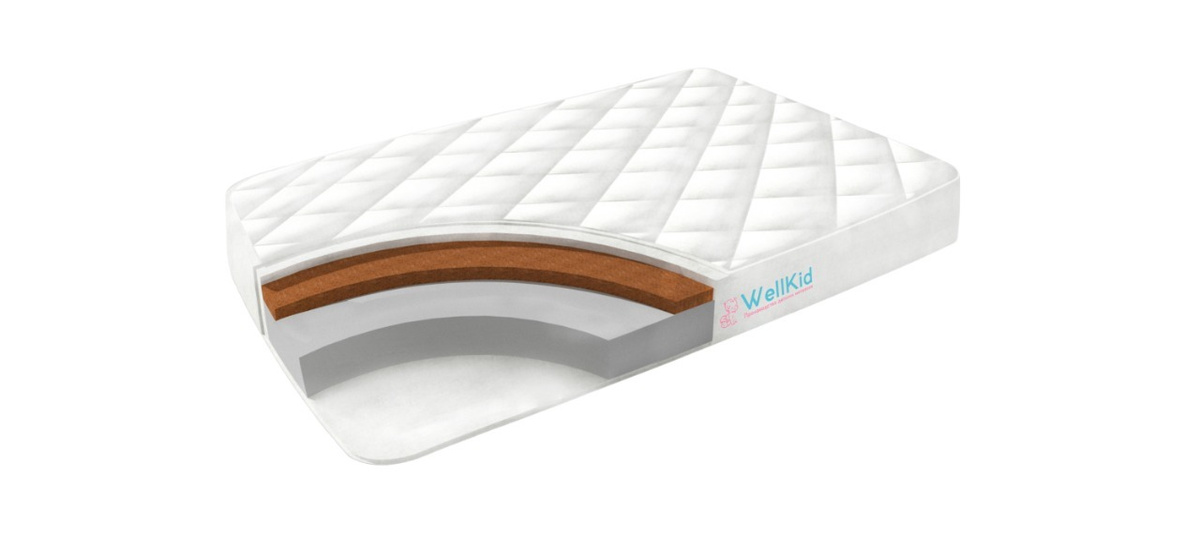 Матрас детский, Ортопедический матрас Wellkid Львенок Прайм 180x90 ...