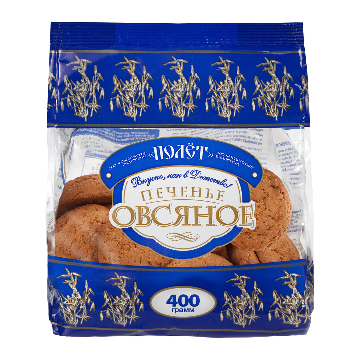 Печенье Овсяное Классическое ПОЛЕТ, 400г — купить в интернет-магазине ...