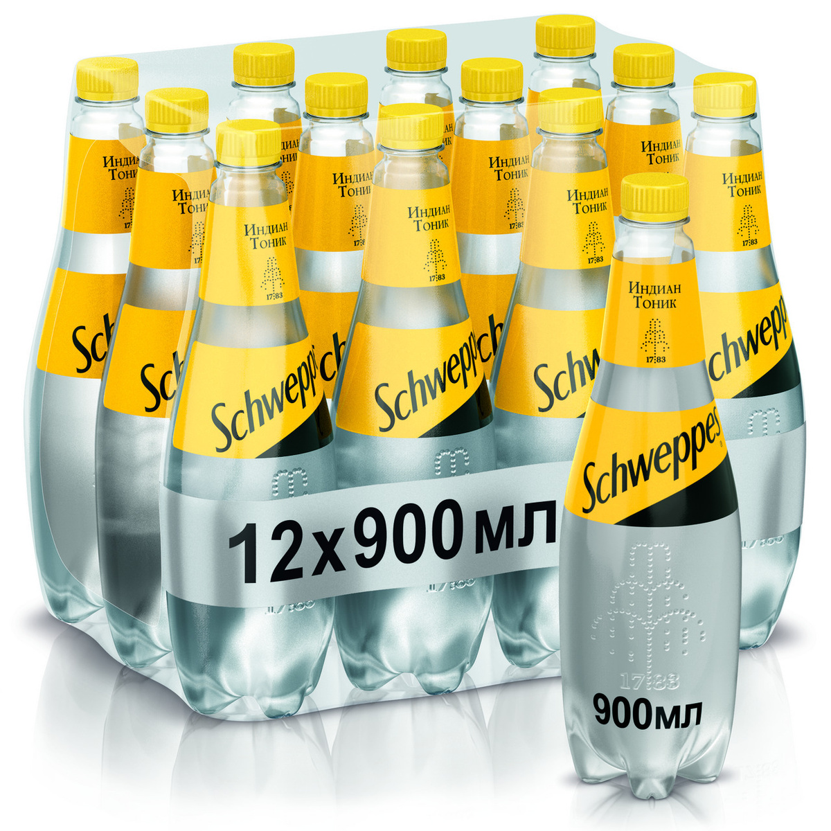 Газированный напиток Schweppes Indian Tonic Швепс Индиан Тоник 900 мл ...