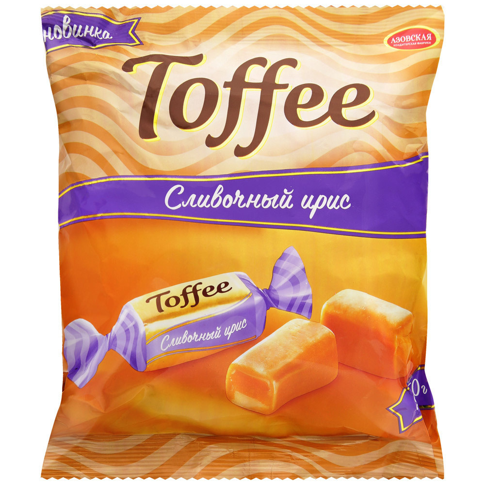 Конфеты Toffee ирис сливочный 500 гр Азовская / Тоффи — купить в ...