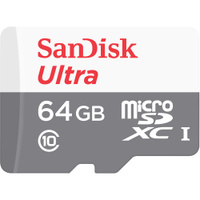 Карта памяти SanDisk Ultra 64 ГБ (SDSQUNR-064G-GN3MN). Спонсорские товары