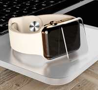 Защитное стекло "Premium UV комплект" для Apple Watch / 2 шт. / Аппл Вотч series 4/5/6/SE (42 мм) /гелиевый клей, ултрафиолетовая лампа. Спонсорские товары