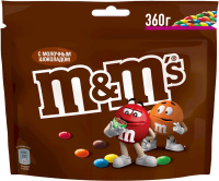 Конфеты драже M&M's c молочным шоколадом, 360 г. Время у телевизора