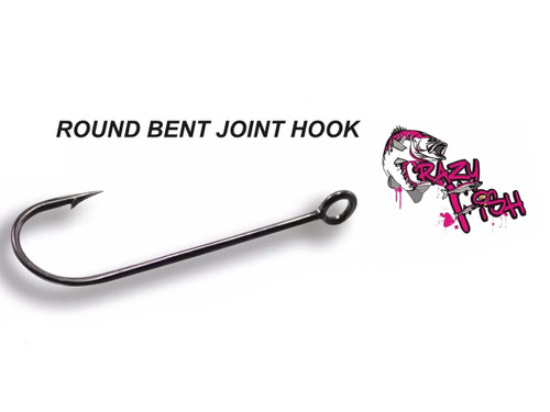 Round the bend. Crazy Fish Round bent Joint. Round bent Joint Hook 14.