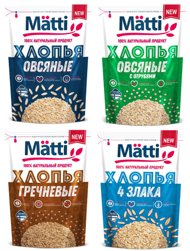 Каша matti гречневая 375г