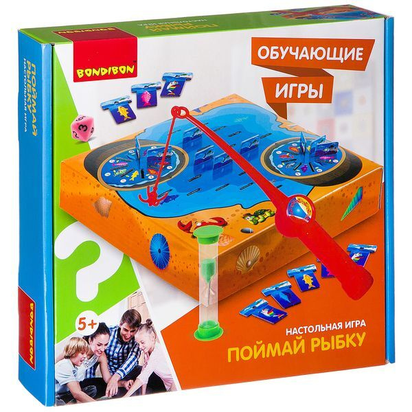 Обучающие игры Bondibon Настольная игра "ПОЙМАЙ РЫБКУ" 5x см - купить с ...