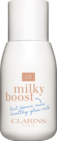 Clarins Milky Boost Оттеночный флюид для лица, 03 milky cashew, 50 мл ...