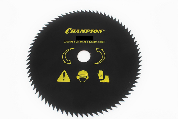 Нож для газонокосилки Нож с остроугольными зубцами CHAMPION 80/255/25,4 ...