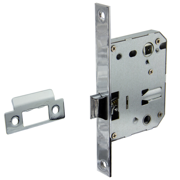 Замок врезной / защелка межкомнатная под ручку PE70 CP (хром) MARLOK ...
