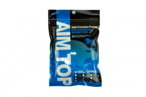 AIM TOP Шарики для страйкбола BO-43X10 1000 шт, белый - купить с ...