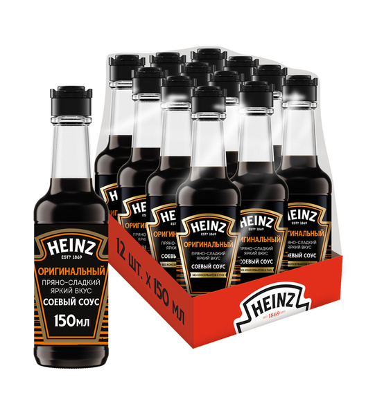Соус соевый Heinz Оригинальный, 12 шт по 150 г - купить с доставкой по ...