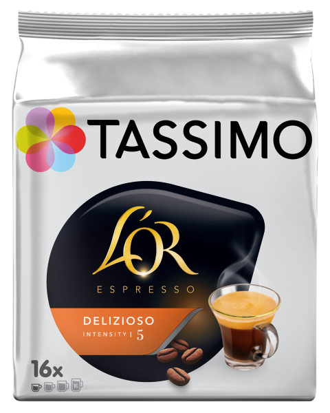 Кофе в капсулах Tassimo L'or Espresso Delizioso, 16 капсул - купить с ...