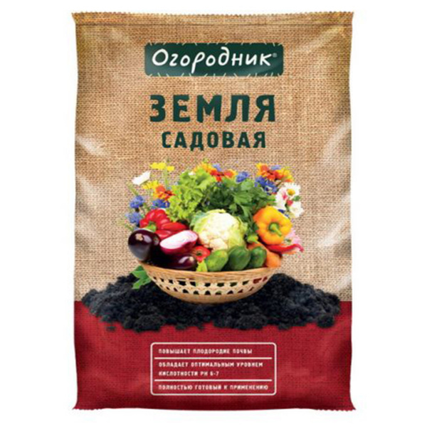 Грунт Садовая земля Огородник 40 литров - купить по низкой цене в ...
