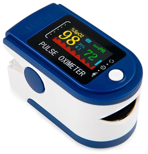 Пульсоксиметр медицинский на палец Fingertip Pulse Oximeter - купить с ...