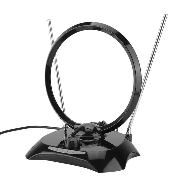 Антенна ТВ комнатная Орбита OT-ANT02 с усилителем. Комнатная антенна с ...