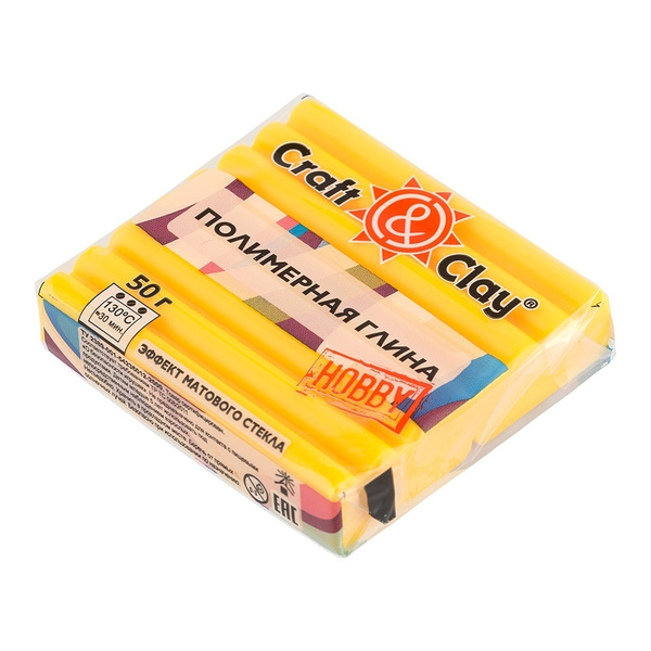 Полимерная глина Craft&Clay эффект матового стекла, 50 г - купить с ...