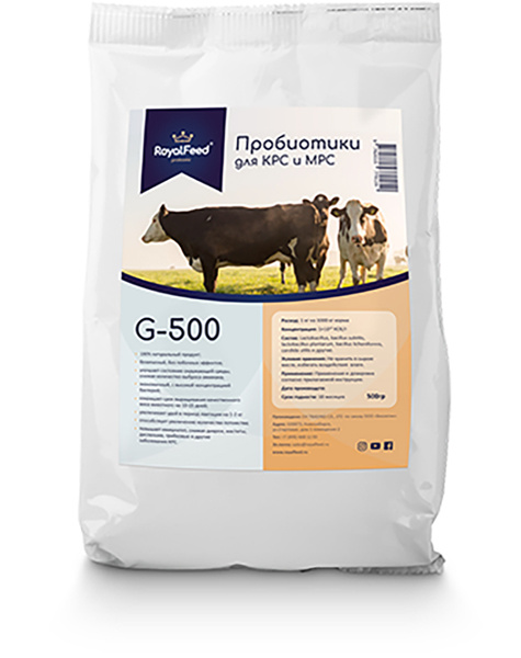 Пробиотик для КРС и МРС, кормовая добавка G-500 ROYAL-FEED BIOLATIC ...
