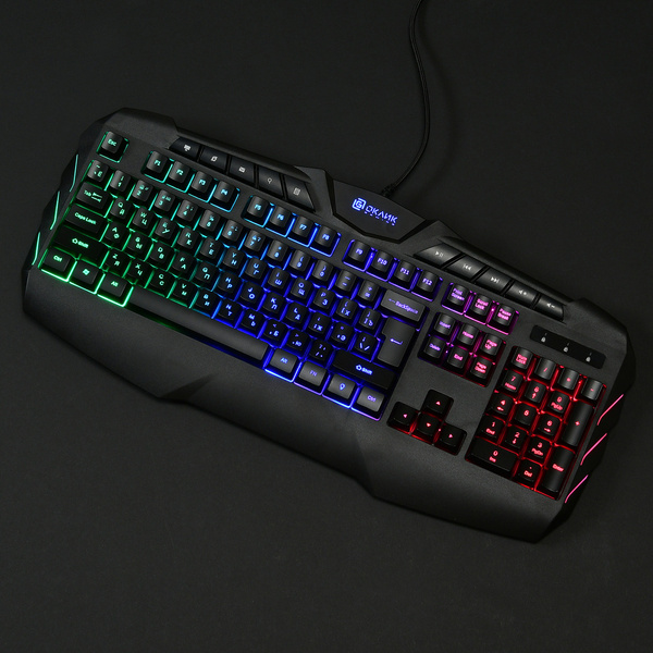 Мембранная клавиатура OKLICK 777G PSYCHO черный USB Multimedia for ...