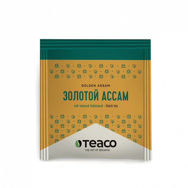 Чай в пакетиках черный Teaco Золотой ассам, 150 шт - купить с доставкой ...