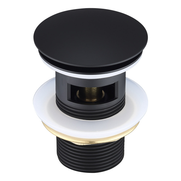 Донный клапан WBT-122-Black Click-clack (слив-перелив) 1 1/4" ELGHANSA ...