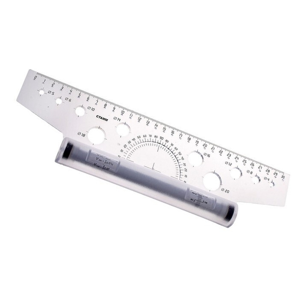 Линейка-рейсшина Стамм 30см пластиковый ролик - купить с доставкой по выгодным ц