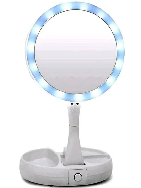 Зеркало косметическое Elite Life Зеркало настольное с круговой ...