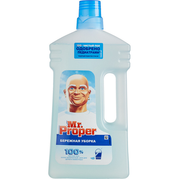 Средство для мытья пола Mr. Proper Бережная уборка 1л - купить с ...