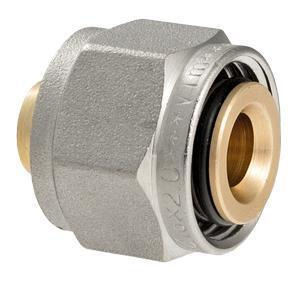 Соединитель коллекторный обжимной для полимерной PEX трубы 16 (2,0 ...