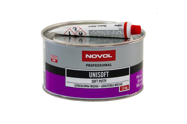 Шпатлевка NOVOL Unisoft. Шпатлевка мягкая Unisoft 0.5кг NOVOL 1151. Unisoft.