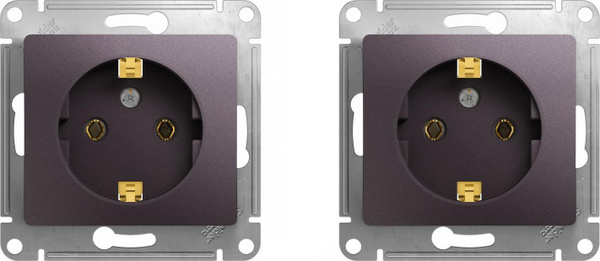 Характеристики Механизм розетки Schneider Electric Glossa с заземлением ...