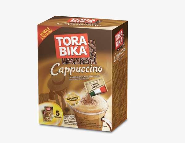 Кофейный напиток Torabika Cappuccino, 5 шт х 25 г - купить с доставкой ...