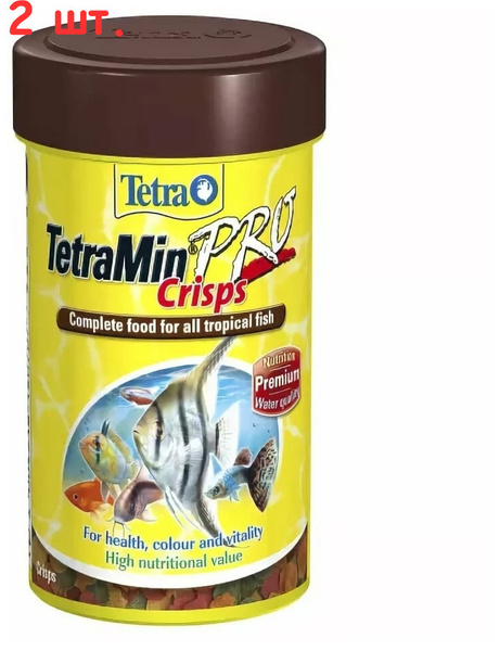 Корм для всех видов тропических рыб, чипсы Min Pro Crisps, 250мл (2 шт ...