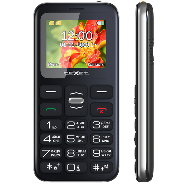 Мобильный телефон Texet ТМ-B209, черный - купить по выгодной цене в ...