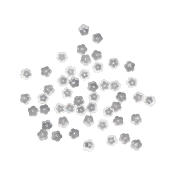 Фиксатор заглушка для сережек силиконовый Astra&Craft цветок 4 мм ...