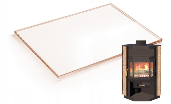 Стекло Robox для печи-камина Нева 245х82 - купить с доставкой по ...