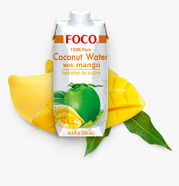 Кокосовая вода с манго Foco Фоко, 330мл - купить с доставкой по ...