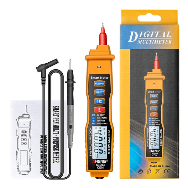 Интеллектуальный мультиметр A3003 pen smart Multimeter-желтый купить по ...
