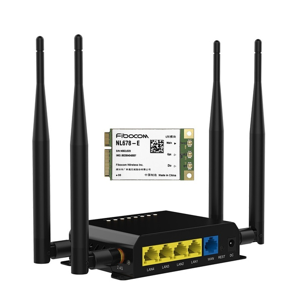 Роутер ZBT 4G 3G WE826-T2 LTE Cat.6 для SIM-карт со встроенным mPCIe ...