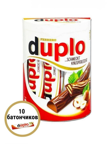 Шоколадные батончики, Ferrero Duplo,Ферреро Дупло, с ореховой начинкой ...