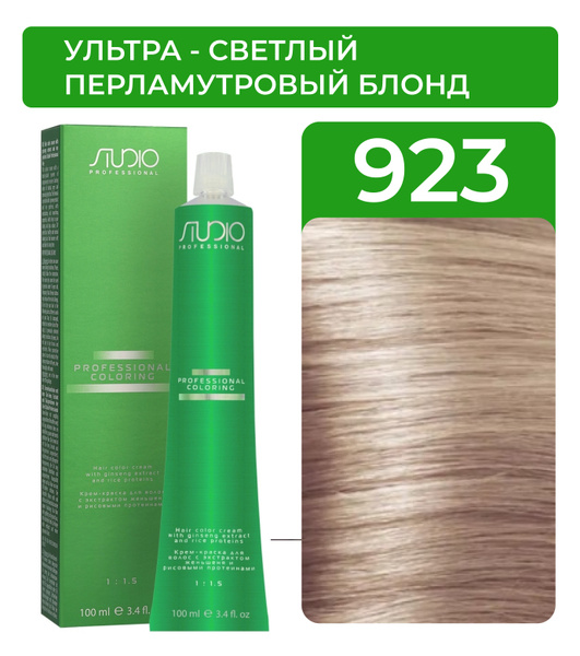 KAPOUS Крем-краска для волос STUDIO PROFESSIONAL с экстрактом женьшеня ...