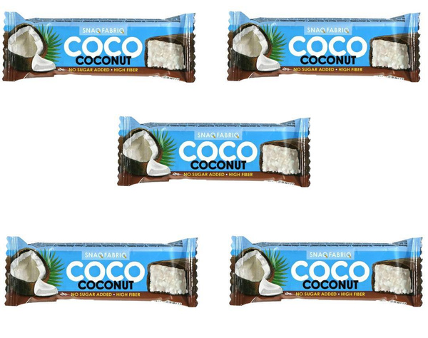 Батончик в шоколаде БЕЗ сахара Snaq Fabriq COCO Кокос (5 шт.) - купить ...