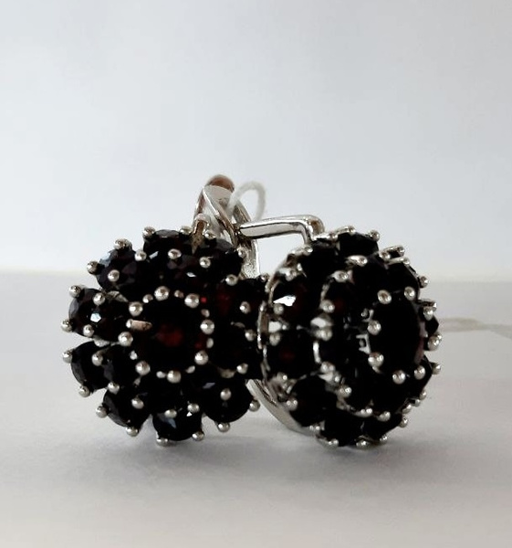 ROYAL GARNETS Серьги ювелирные Серебро родированное 925 пробы - купить ...