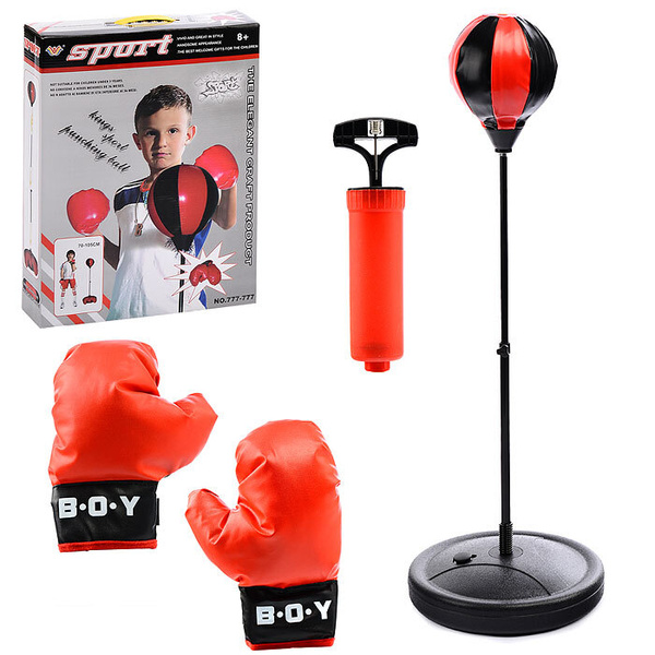 UralToys Боксерская груша 105 см. детская напольная / Набор для бокса ...
