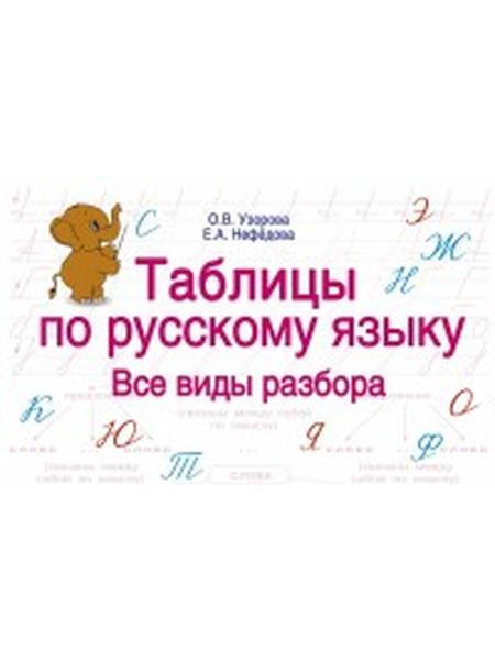 Узорова. Таблицы по русскому языку. Все виды разбора - купить с ...