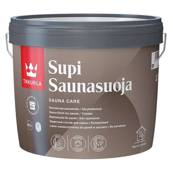 Tikkurila Supi Saunasuoja/Тиккурила Супи Саунасуоя, 9л,пропитка для ...