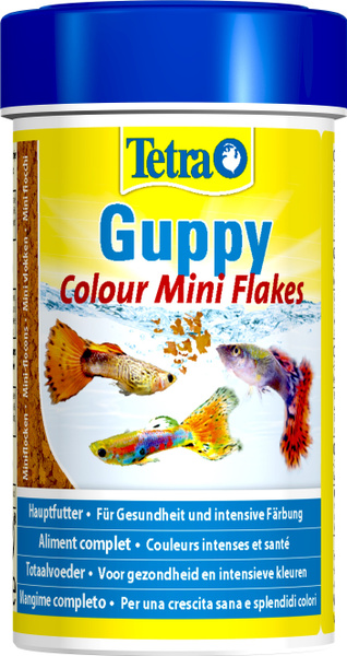 Tetra Guppy Colour Mini Flakes корм для гуппи для улучшения окраса, 250 ...