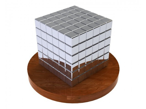 Куб из магнитных кубиков 5 мм Тетракуб TetraCube "Неокуб", стальной ...