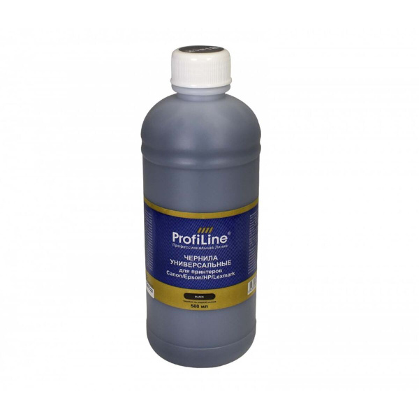 Расходник для печати ProfiLine PL_INK_U_C/E/H/L_BK_500ml, Черный (black ...